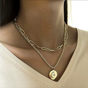 Gold and Silver women Alloy Necklace and bracelet bundle lot